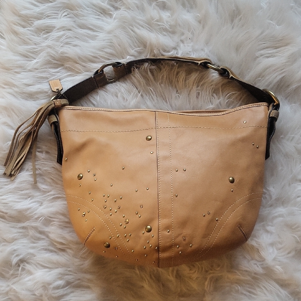Y2k Vintage Coach Studded Hobo Bag
